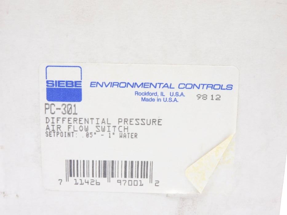 SIEBE PC-301 .05-1" NSMP