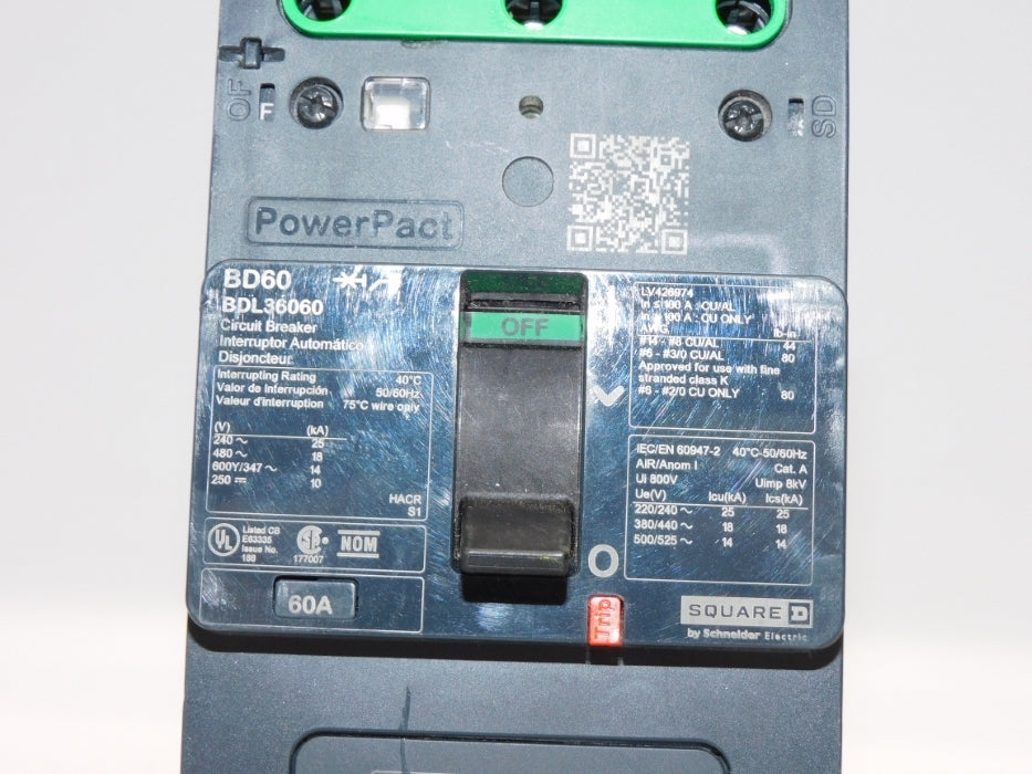 SQUARE D BDL36060 60A 600/347V NSNP
