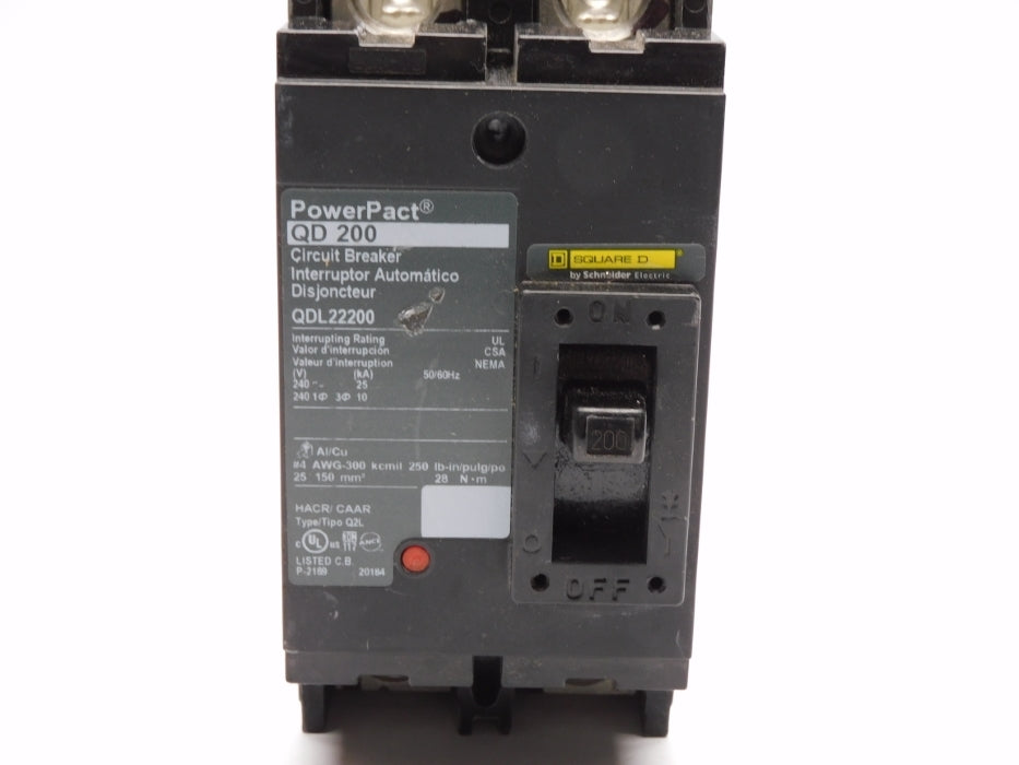 SQUARE D QDL22200 200A 240V NSNP