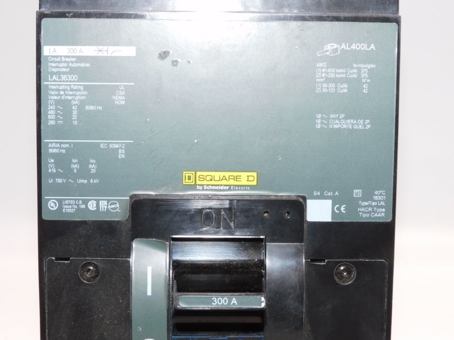 SQUARE D LAL36300 600V 300A (AS PICTURED) NSNP