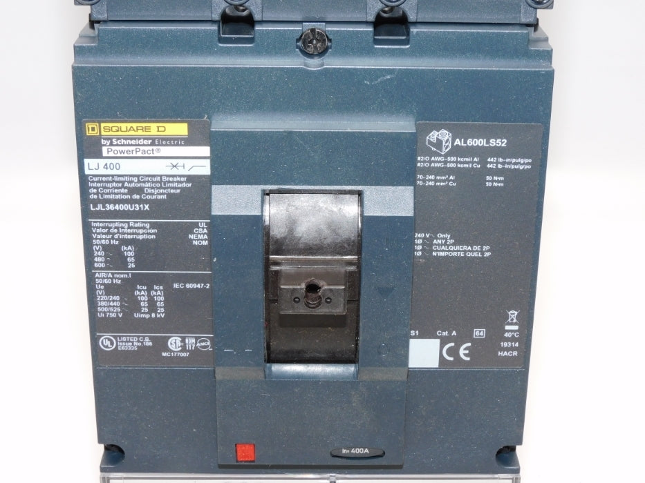 SQUARE D LJL36400U31X 400A 600V (AS PICTURED) NSNP