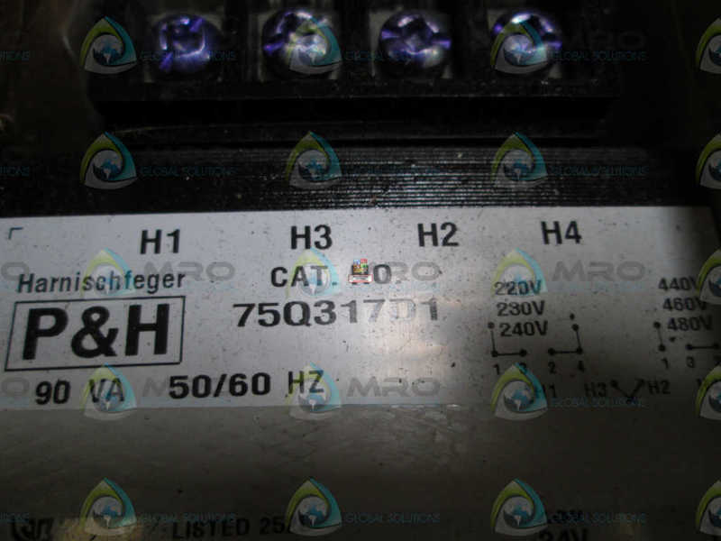 P & H TRANSFORMER 75Q317D1 *NEW IN BOX*