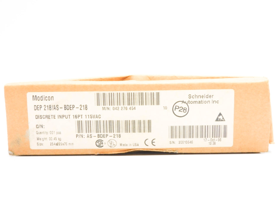 SCHNEIDER AUTOMATION DEP218/AS-BDEP-218 115VAC NSMP