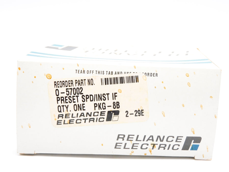 RELIANCE ELECTRIC 0-57002 REV. 01 NSMP