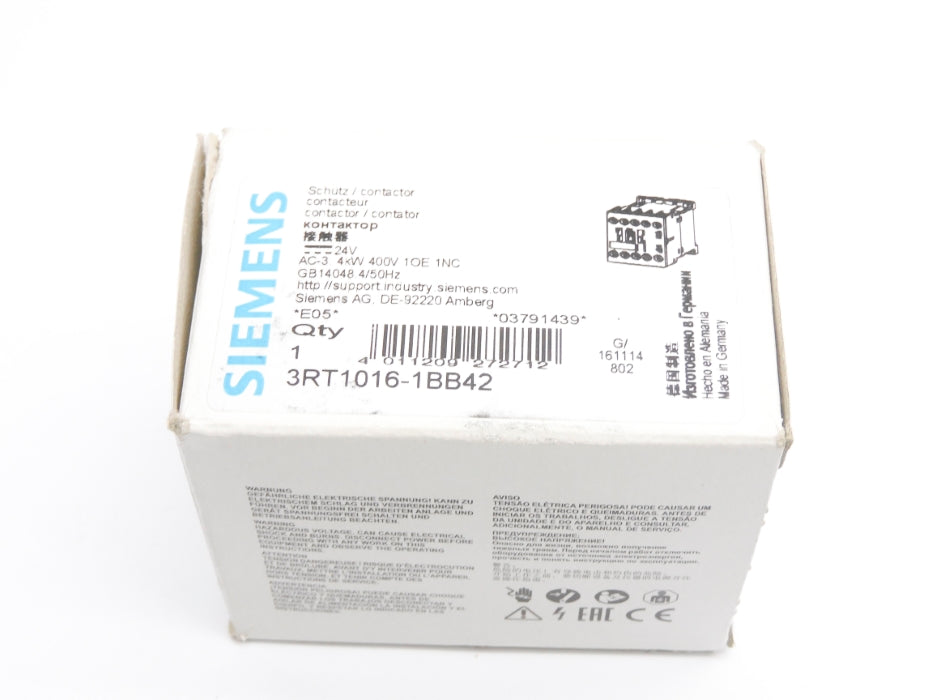 SIEMENS 3RT1016-1BB42 24VDC NSMP