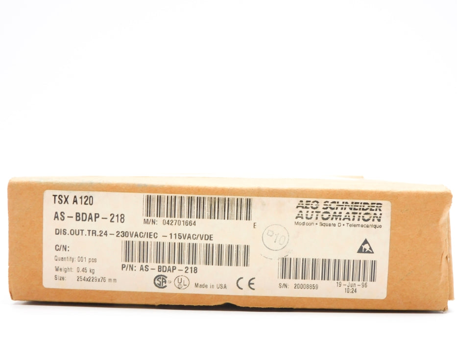 AEG SCHNEIDER AS-BDAP-218 TSXA120 NSFS