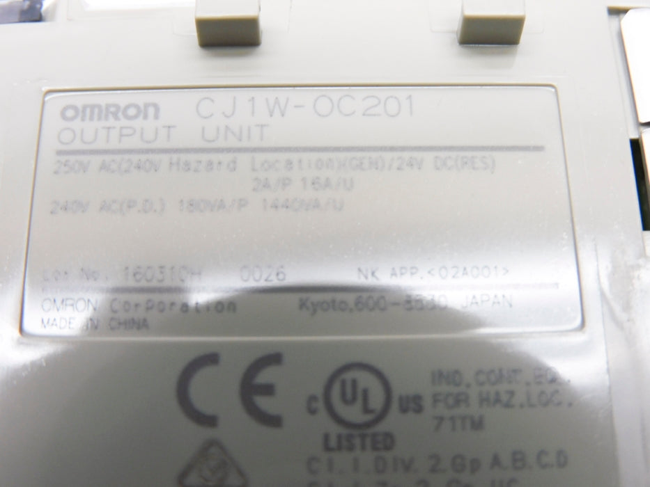 OMRON CJ1W-0C201 NSMP