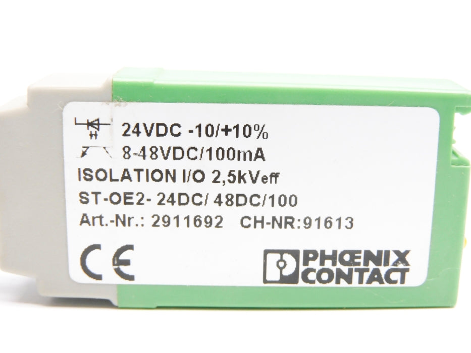 PHOENIX CONTACT ST-OE2-24DC/48DC/100 2911692 24VDC UNMP
