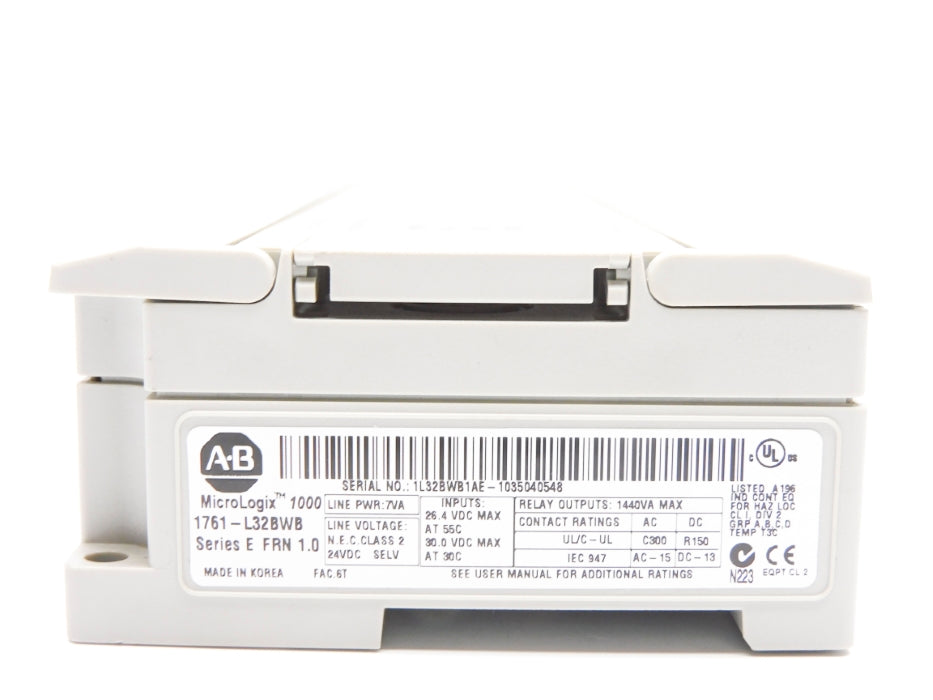 ALLEN BRADLEY 1761-L32BWB SER. E F/W 1.0 UNMP