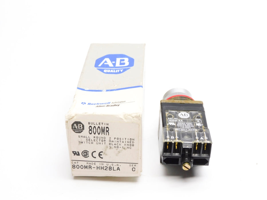 ALLEN BRADLEY 800MR-HH2BLA SER. C (GY/BL)  (AS PICTURED) NSMP