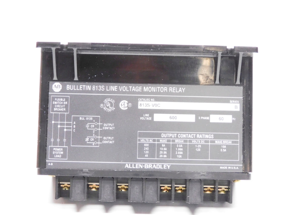 ALLEN BRADLEY 813S-VOC SER. B 600V (BR/WH) NSMP