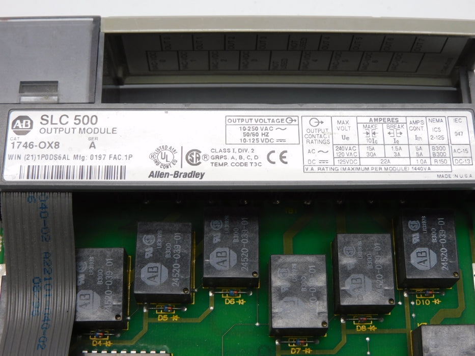 ALLEN BRADLEY 1746-OX8 SER. A (NO TERMINAL) UNMP