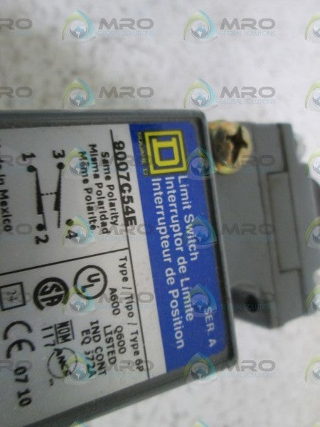 SQUARE D 9007-C54E LIMIT SWITCH *USED*