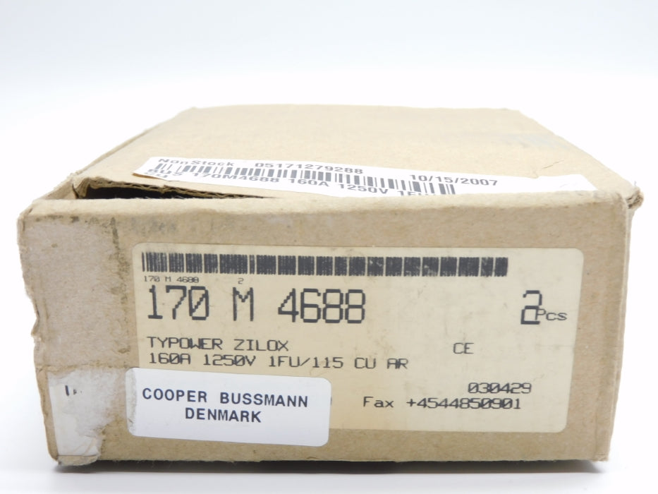 COOPER BUSSMANN 170M4688 1250V 160A (PKG OF 2)  NSMP