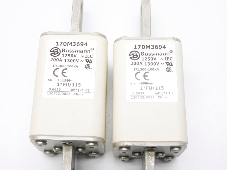 COOPER BUSSMANN 170M3694 1250V 200A (PKG OF 2) NSMP