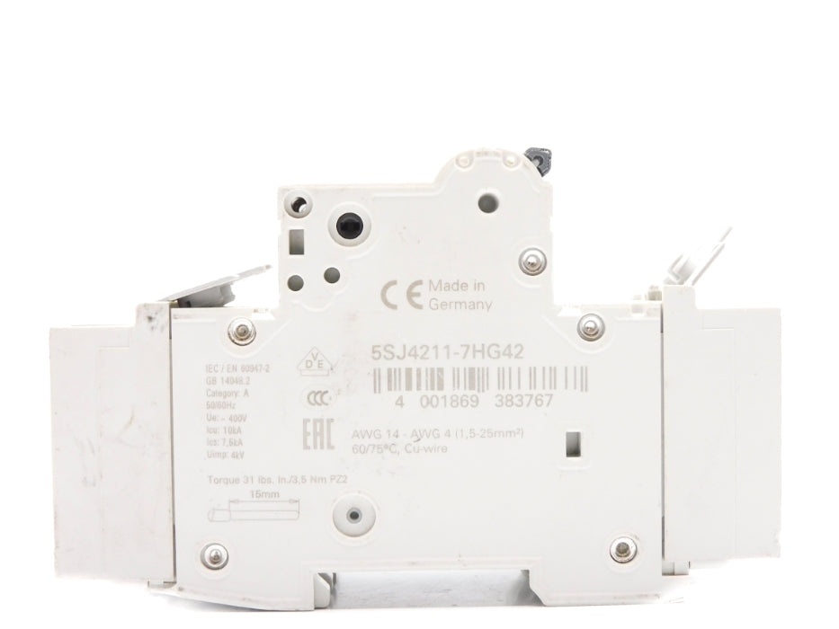 SIEMENS 5SJ4211-7HG42 5A 400V (AS PICTURED) UNMP