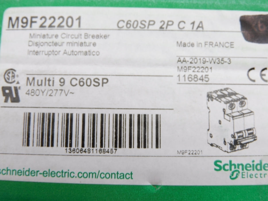 SCHNEIDER ELECTRIC M9F22201 1A 480/277V NSNP