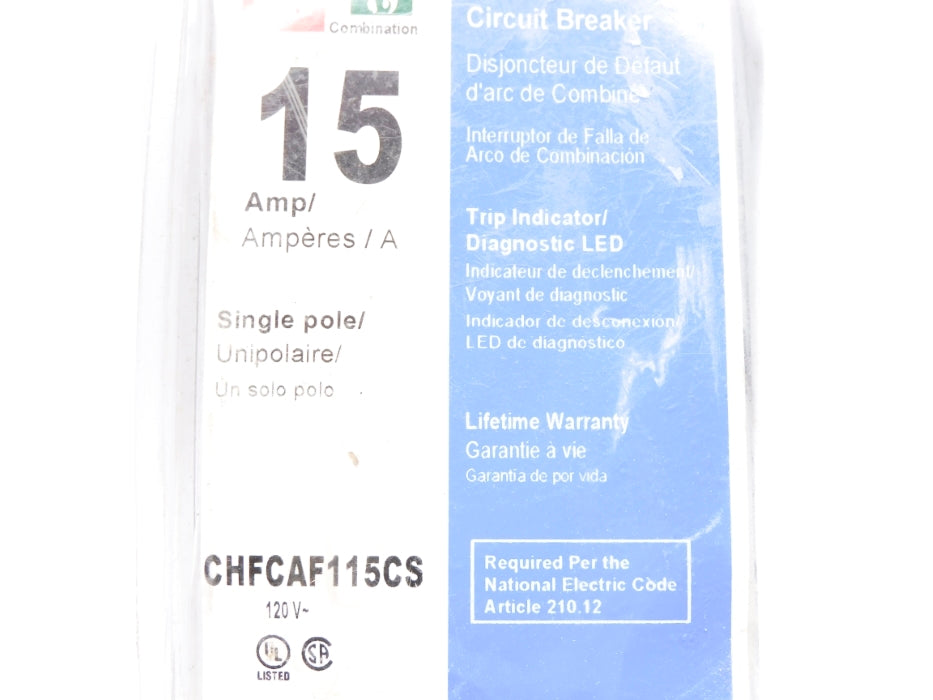 EATON CHFCAF115CS 15A 120V (AS PICTURED) NSMP
