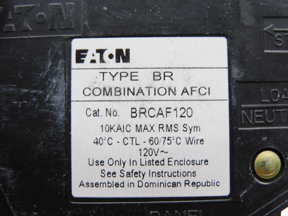 EATON BRCAF120CS 20A 120V NSMP
