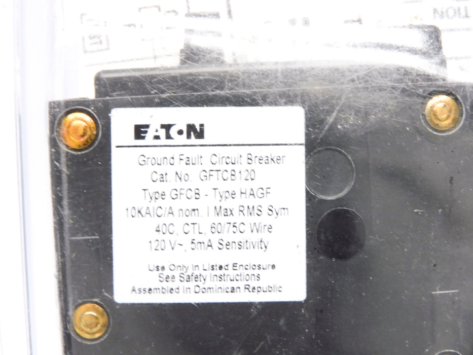 EATON GFTCB120CS 20A 120V NSMP