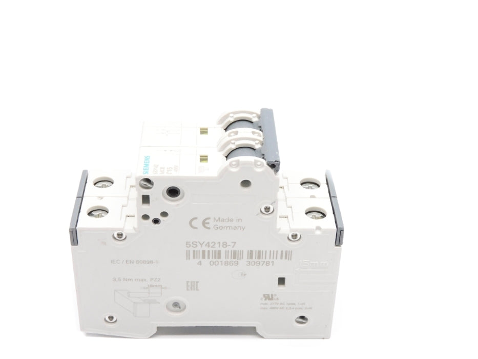 SIEMENS 5SY4218-7 15A 400V (AS PICTURED) NSNP