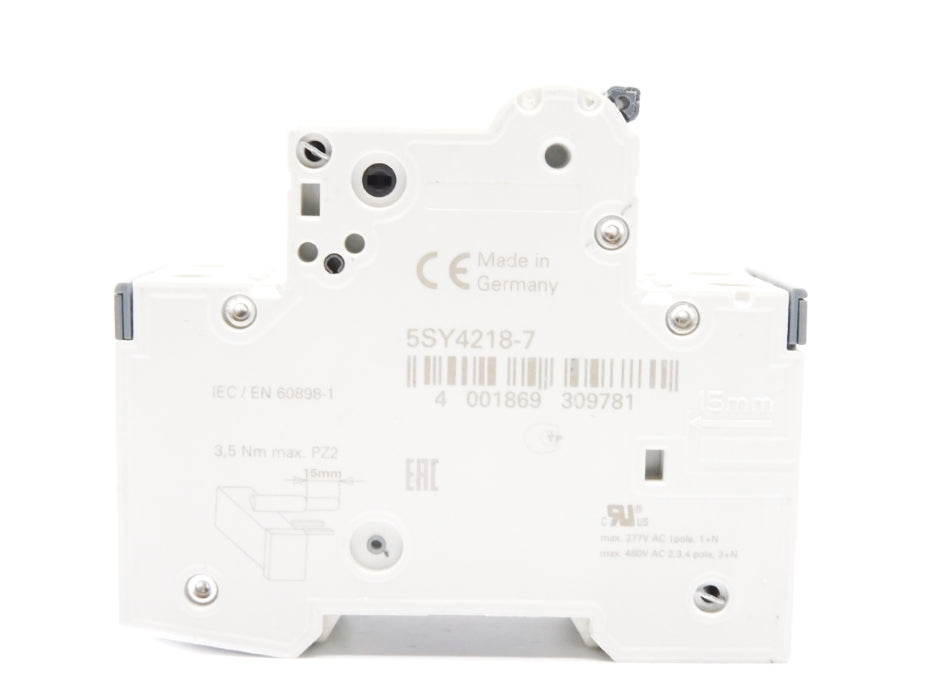 SIEMENS 5SY4218-7 15A 400V (AS PICTURED) NSNP