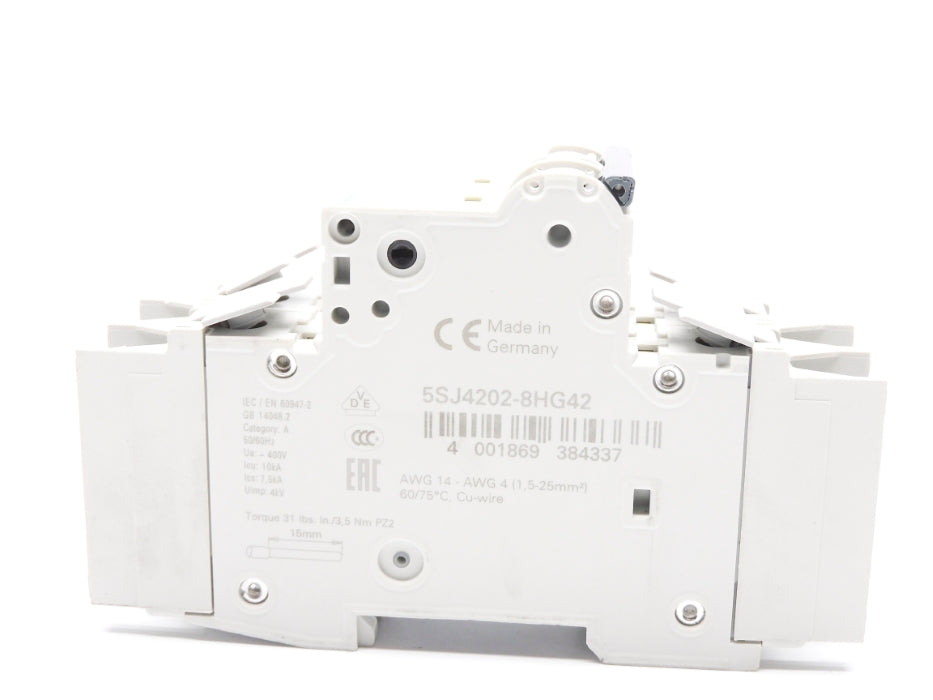 SIEMENS 5SJ4202-8HG42 2A 400V (AS PICTURED) NSNP