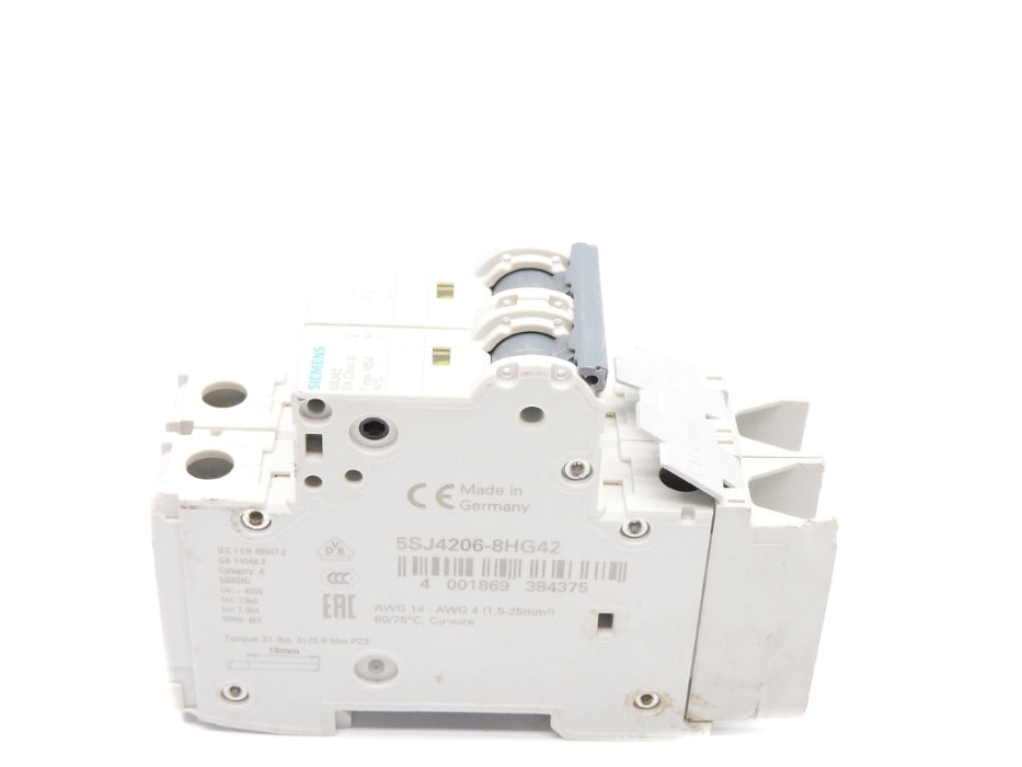 SIEMENS 5SJ4206-8HG42 6A 400V (AS PICTURED) NSNP