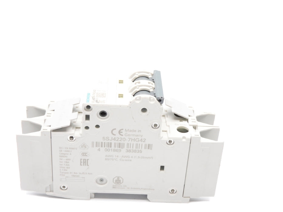 SIEMENS 5SJ4220-7HG42 20A 400V (AS PICTURED) NSNP