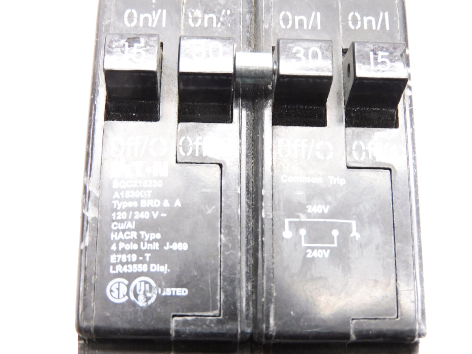 EATON BQC215230 15/30A 120/240V NSNP