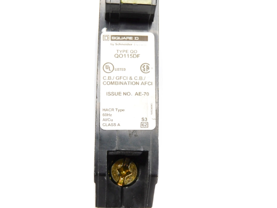 SQUARE D QO115DF 15A 120V (AS PICTURED) UNMP