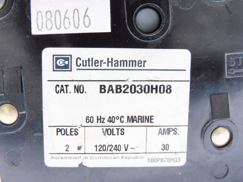 CUTLER HAMMER BAB2030H08 30A 120/240V UNMP
