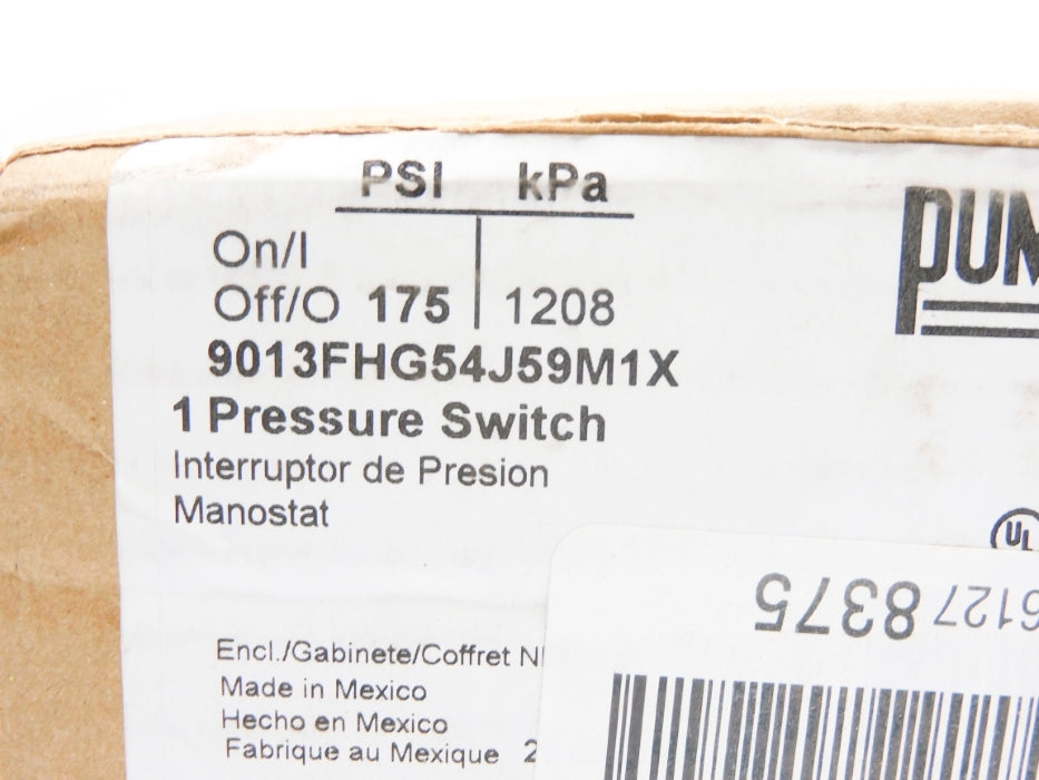 SQUARE D 9013FHG54J59M1X SER. C 175PSI (AS PICTURED) NSMP