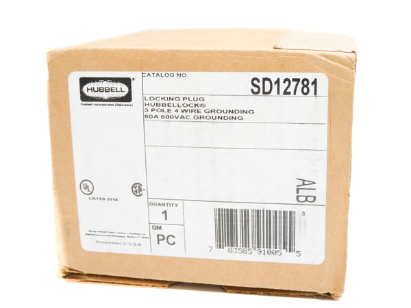 HUBBELL SD12781 600VAC 60A NSMP