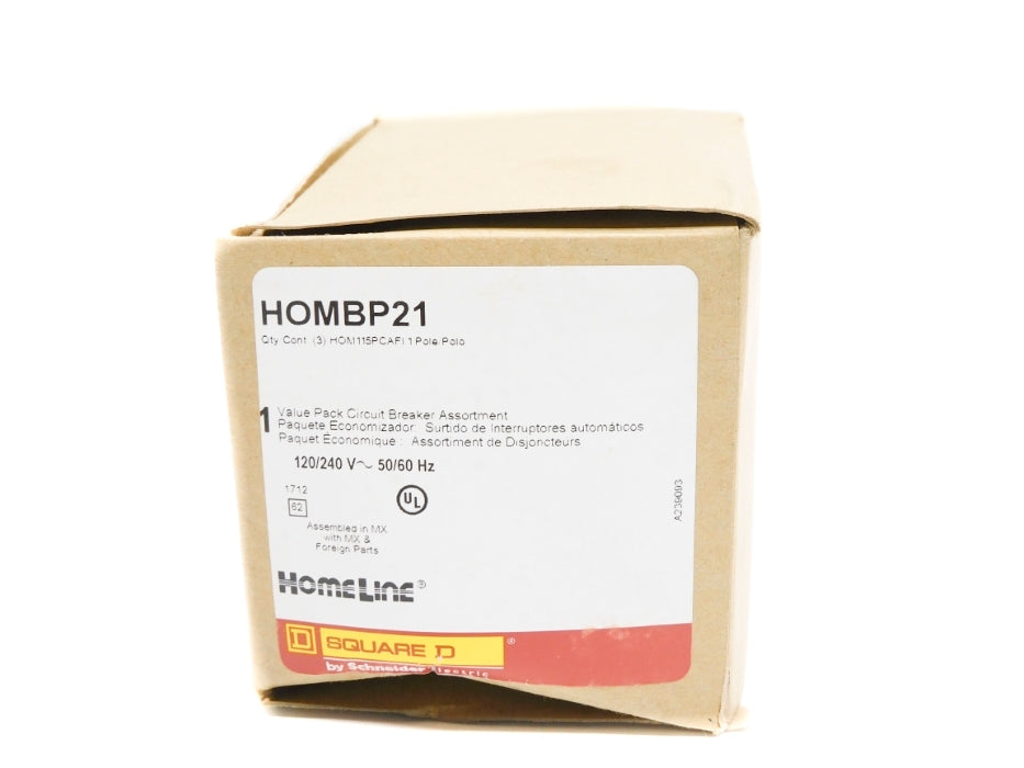 SQUARE D HOMBP21 15A 120/240V (PKG OF 3) NSMP