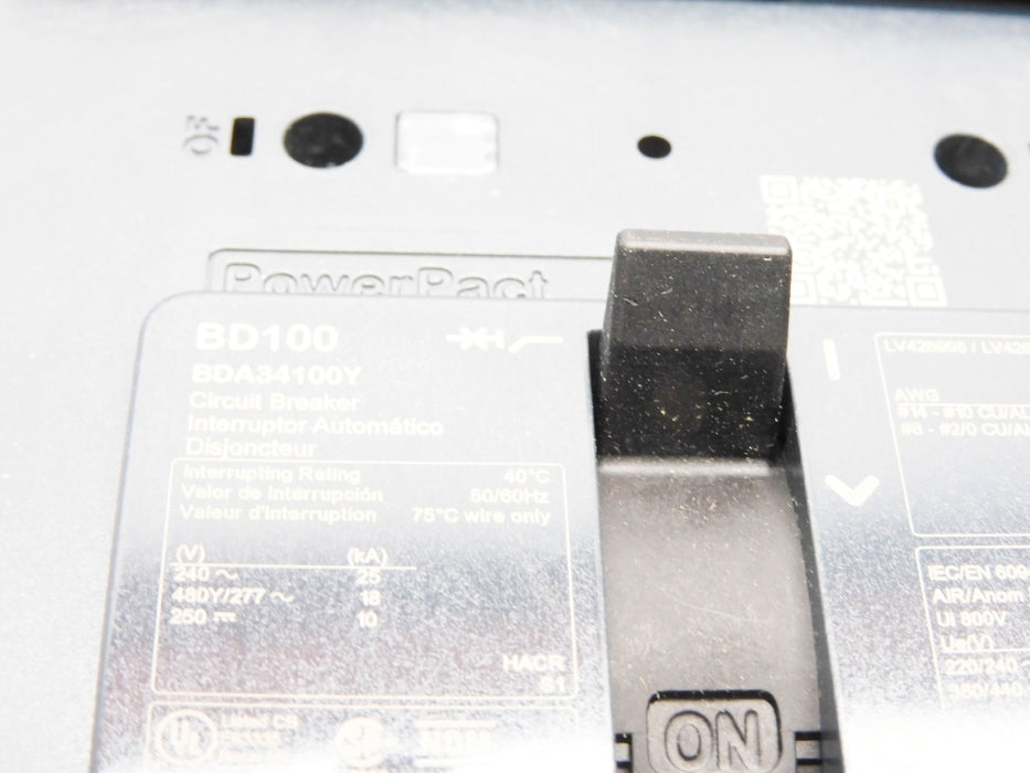 SQUARE D BDA34100Y 277V 100A NSMP