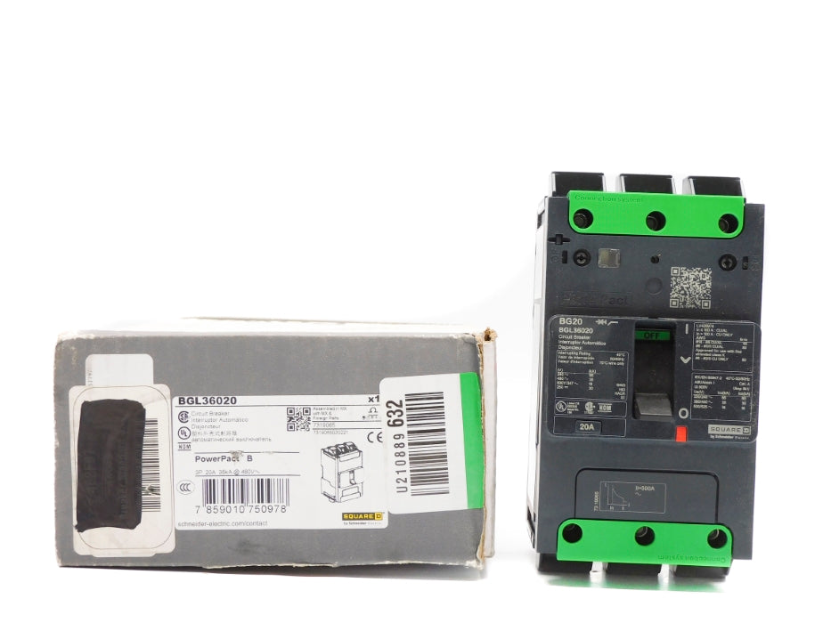 SQUARE D BGL36020 20A 480V NSMP
