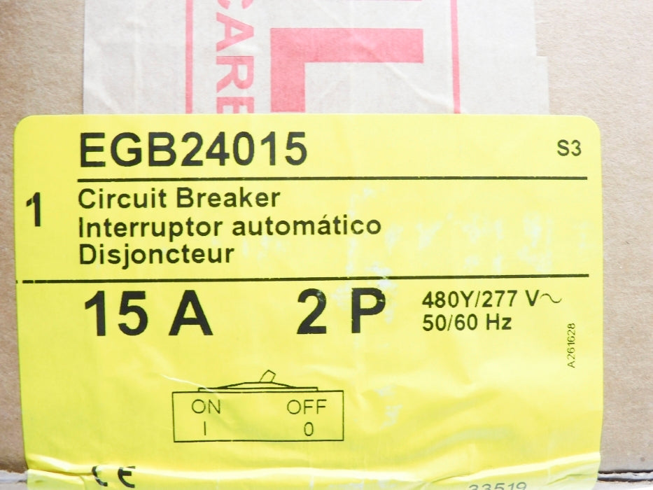 SQUARE D EGB24015 480/277V 15A NSMP