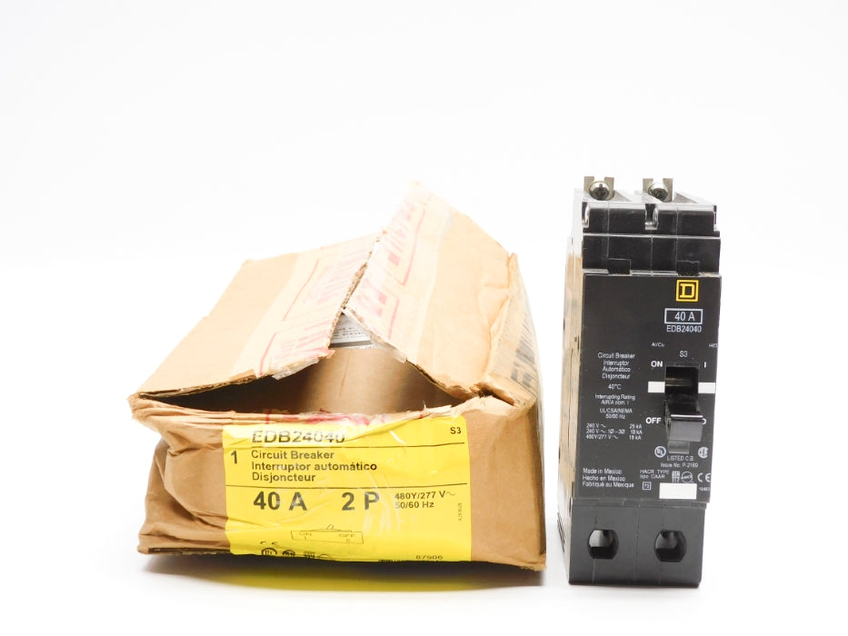 SQUARE D EDB24040 40A 480/277V NSMP