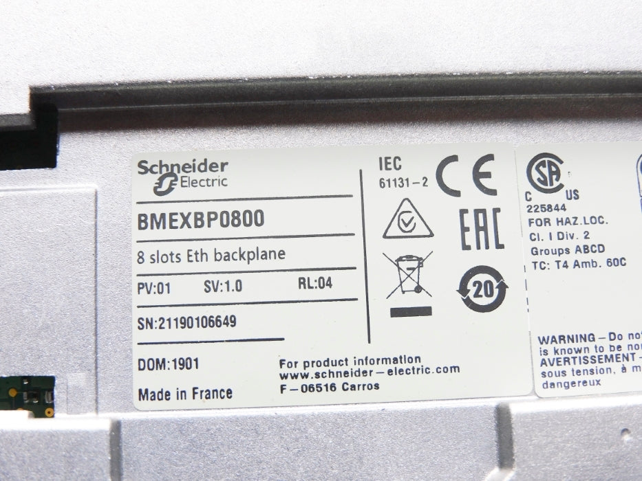 SCHNEIDER ELECTRIC BMEXBP0800 NSMP
