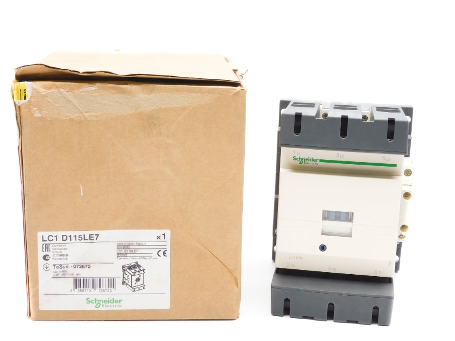 SCHNEIDER ELECTRIC LC1D115LE7 208V NSMP