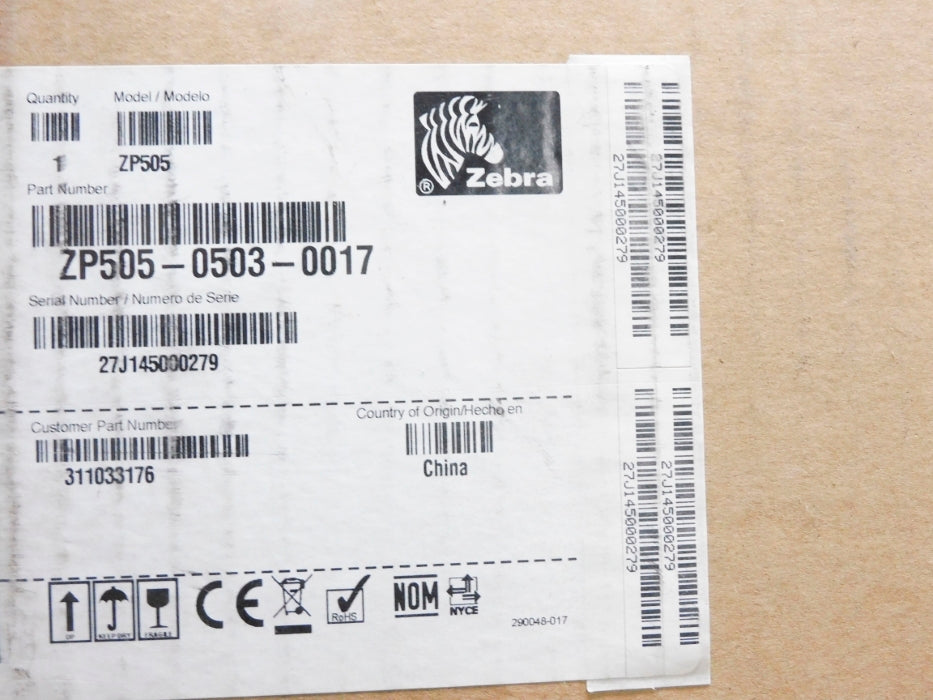 ZEBRA ZP505-0503-0017 NSMP