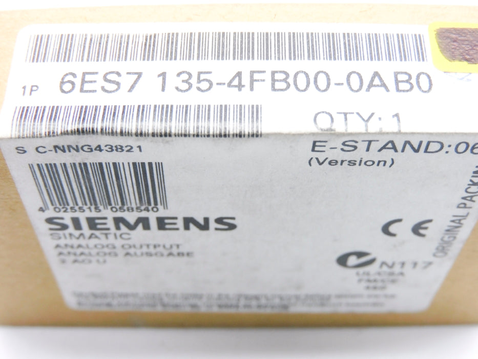 SIEMENS 6ES7135-4FB00-0AB0 NSFS