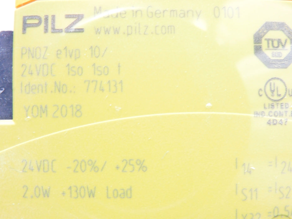PILZ PNOZ-E1VP-10/24VDC-1SO-1SO-T 774131 24VDC NSMP