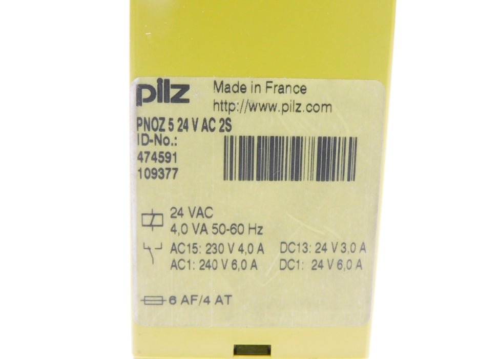 PILZ PNOZ524VAC2S 474591 24VAC NSNP