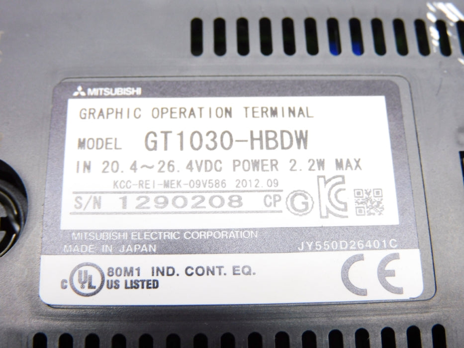 MITSUBISHI GT1030-HBDW (AS PICTURED) NSNP