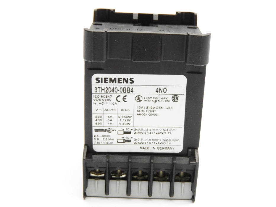 SIEMENS 3TH2040-0BB4 24VDC NSNP