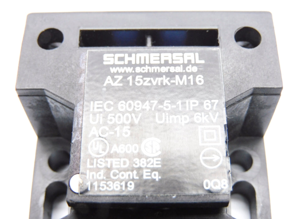 SCHMERSAL AZ15ZVRK-M16 (AS PICTURED) (NO KEY) NSNP