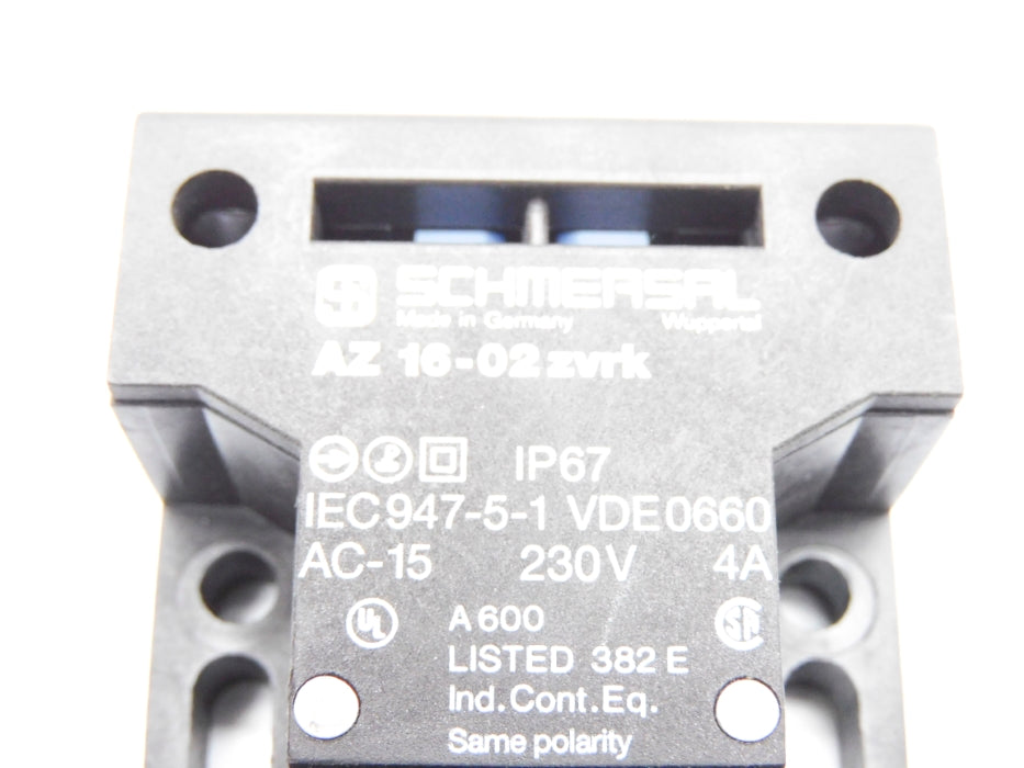 SCHMERSAL AZ16-02ZVRK (AS PICTURED) (NO KEY) NSNP