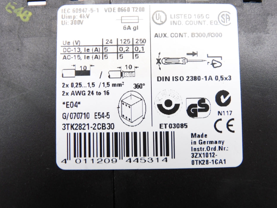 SIEMENS 3TK2821-2CB30 NSNP